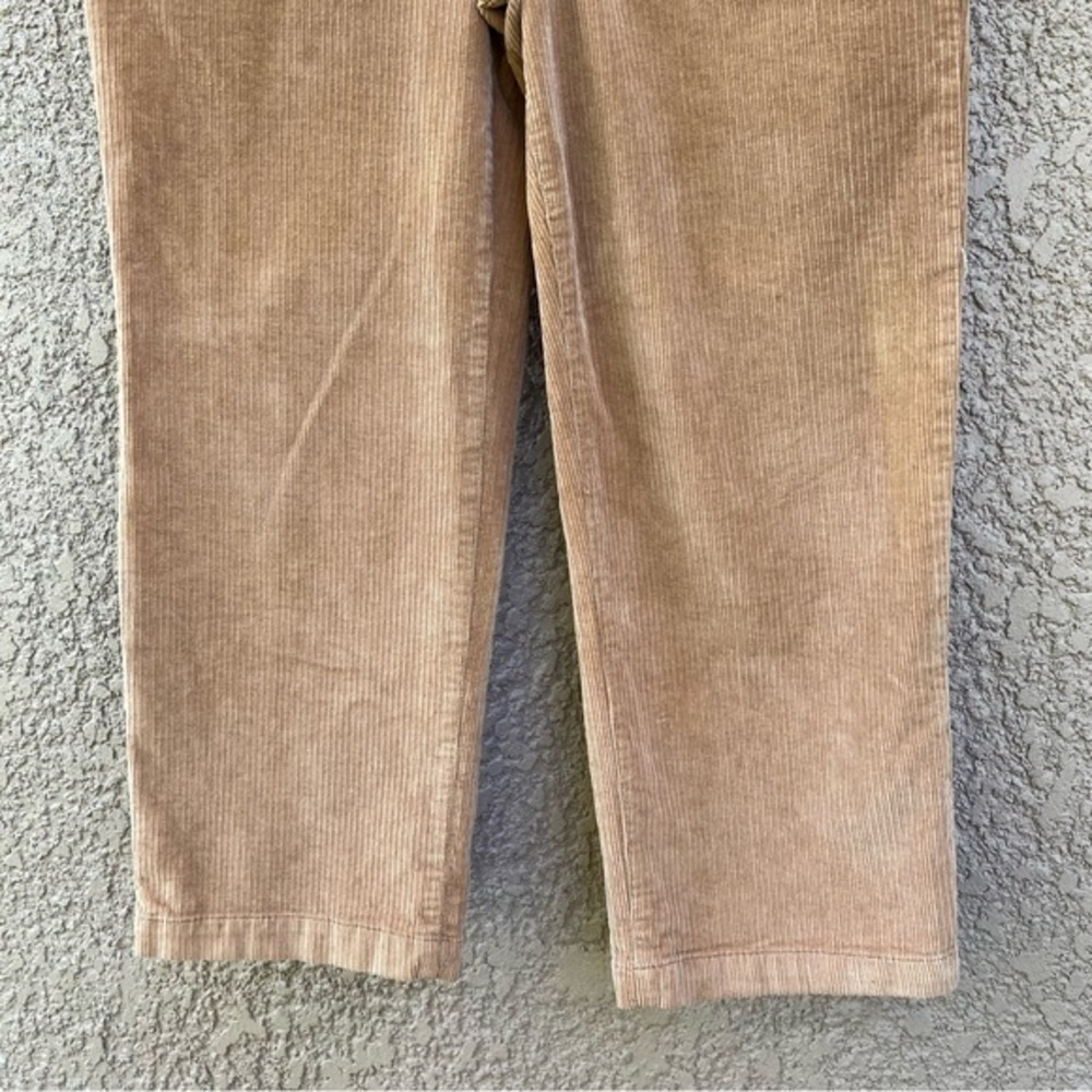 EXPRESS Corduroy Cropped Wide Leg High‎ Rise Pants in Tan Khaki Womens Size 4 - Picture 10 of 11